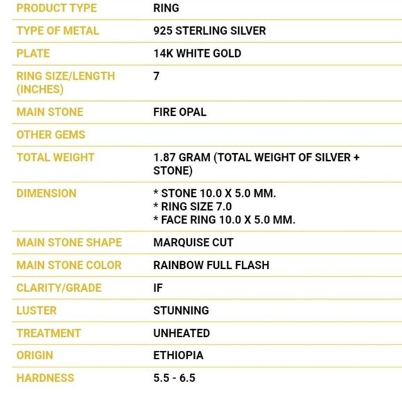 Opal Ring, Simple Solitaire Ring, Birthstone Dainty Ring, Gemstone Promise Ring - Picture 3 of 4